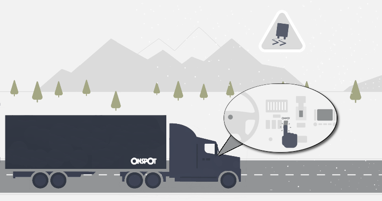 Onspot activated from the cab illustration
